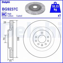 Delphi BG9237C - Brzdový kotúč -