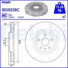Delphi BG9239C - Brzdový kotúč -