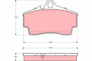 TRW GDB1395 - Brzdové platničky -
