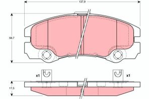 TRW GDB1436 - Brzdové platničky -