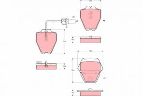 TRW GDB1505 - Brzdové platničky -