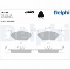 Delphi LP1436 - Brzdové platničky -