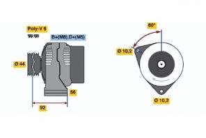 Bosch 0 986 037 970 - Alternátor