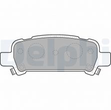 Delphi LP1509 - Brzdové platničky -