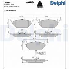Delphi LP1514 - Brzdové platničky -