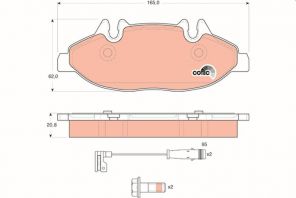 TRW GDB1600 - Brzdové platničky -