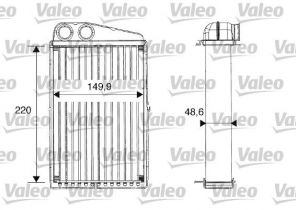 Valeo 812247 - Výmenník tepla vnútorného kúrenia -