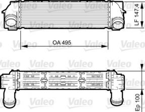 Valeo 818254 - Chladič plniaceho vzduchu -