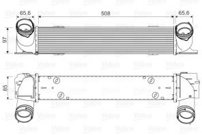 Valeo 818553 - Chladič plniaceho vzduchu -