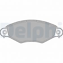 Delphi LP1617 - Brzdové platničky -