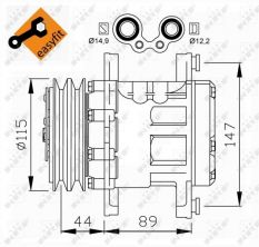 NRF 32207 - Kompresor -