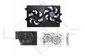 NRF 47003 - Ventilátor motora -