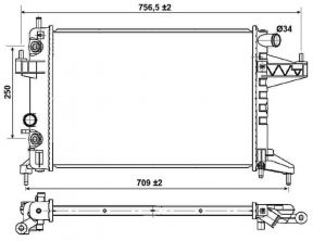 NRF 53035 - Chladič vody -