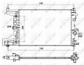 NRF 53122 - Chladič vody -