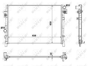 NRF 53901 - Chladič vody -