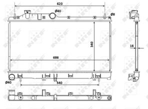 NRF 53929 - Chladič vody -