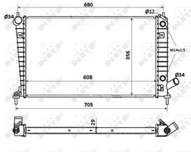 NRF 58349 - Chladič vody -