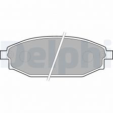 Delphi LP1665 - Brzdové platničky -