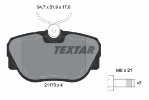 Textar 2117302 - Brzdové platničky -