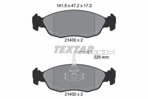 Textar 2143001 - Brzdové platničky -
