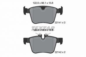 Textar 2214103 - Brzdové platničky -