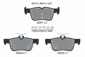Textar 2223103 - Brzdové platničky -