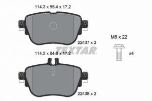 Textar 2243701 - Brzdové platničky -