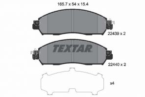 Textar 2243903 - Brzdové platničky -