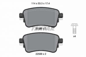 Textar 2258801 - Brzdové platničky -