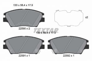 Textar 2259001 - Brzdové platničky -