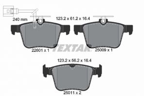 Textar 2260101 - Brzdové platničky -