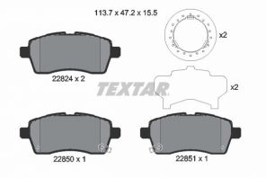 Textar 2282401 - Brzdové platničky -