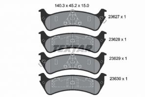 Textar 2362701 - Brzdové platničky -