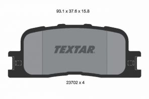 Textar 2370201 - Brzdové platničky -