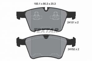 Textar 2415101 - Brzdové platničky -