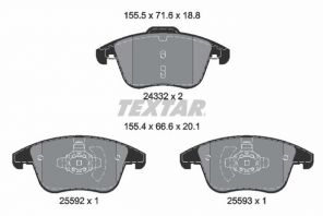 Textar 2433205 - Brzdové platničky -