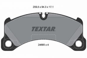 Textar 2468501 - Brzdové platničky -
