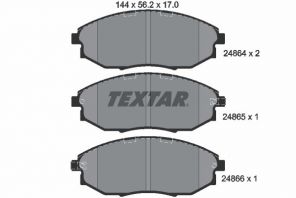 Textar 2486401 - Brzdové platničky -