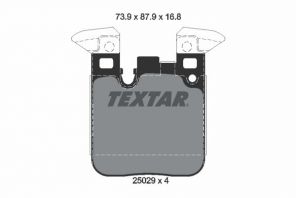 Textar 2502901 - Brzdové platničky -