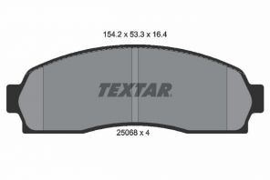 Textar 2506801 - Brzdové platničky -