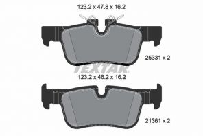 Textar 2533101 - Brzdové platničky -