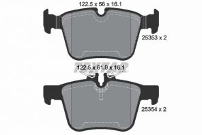 Textar 2535301 - Brzdové platničky -