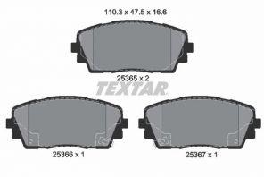 Textar 2536501 - Brzdové platničky -