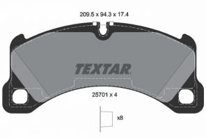 Textar 2570101 - Brzdové platničky -