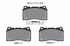 Textar 2585001 - Brzdové platničky -