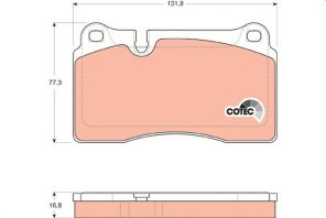 TRW GDB1670 - Brzdové platničky -