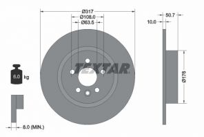 Textar 92300403 - Brzdový kotúč -