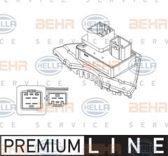 Hella 5HL 351 321-231 - Regulátor vnútorného ventilátora