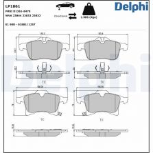 Delphi LP1861 - Brzdové platničky -