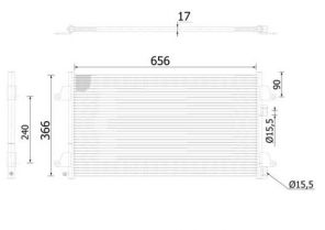 Mahle AC 366 000S - Kondenzátor